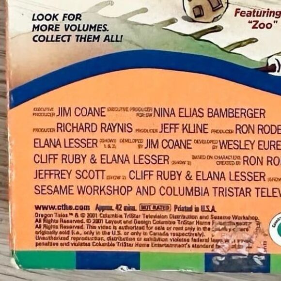 Vintage 2001 PBS Kids Dragon Tales Look On The Bright Side VHS Tape - Picture 7 of 7